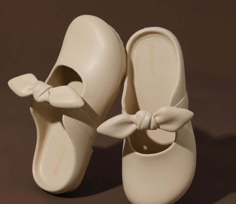 画像6: Unisex Mary Jane bow toe ribbon bow Sandal slippers　ユニセックスメリージェーンリボンボウサンダルスリッパ　シャワー (6)