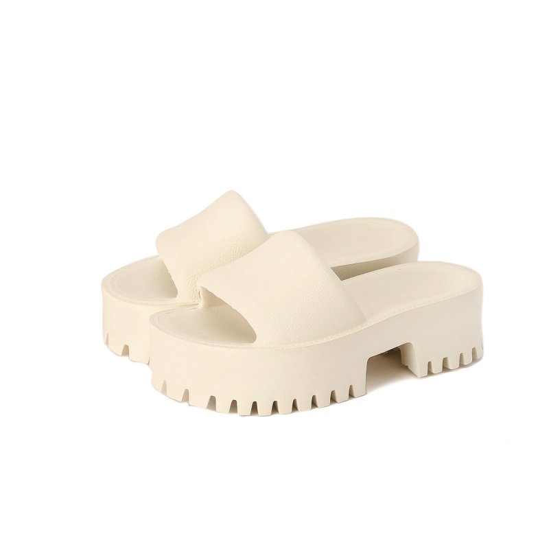 画像2: Unisex celebrity EVA Thick-soled platform Sandal slippers　ユニセックスセレブリティー厚底プラットフォームサンダルスリッパ　 (2)