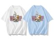 画像5: WASSUP wassup Bugs Bunny  round neck short sleeve T-shirt　 ユニセックス男女兼用WASSUPワズアップバッグスバニープリント半袖 Tシャツ (5)