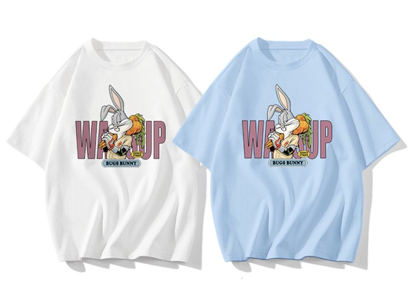 画像5: WASSUP wassup Bugs Bunny  round neck short sleeve T-shirt  ユニセックス男女兼用WASSUPワズアップバッグスバニープリント半袖 Tシャツ (5)