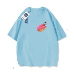 画像4: nasa x astronaut x donut round neck short sleeve T-shirt　 ユニセックス男女兼用ナサ×宇宙飛行士×ドーナツ プリント半袖 Tシャツ (4)
