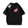 画像2: nasa x astronaut x donut round neck short sleeve T-shirt　 ユニセックス男女兼用ナサ×宇宙飛行士×ドーナツ プリント半袖 Tシャツ (2)