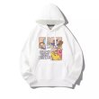 画像1: Unisex Vintage Design Cartoon Rick and Morty,Sponge Bob and Tom and Jerry Hoodie Hoody 男女兼用 ユニセックス ヴィンテージ デザイン カートゥーン　大集合　リックアンドモーティ　スポンジボブ　トムとジェリー　パーカー　フーディ　スウェット (1)