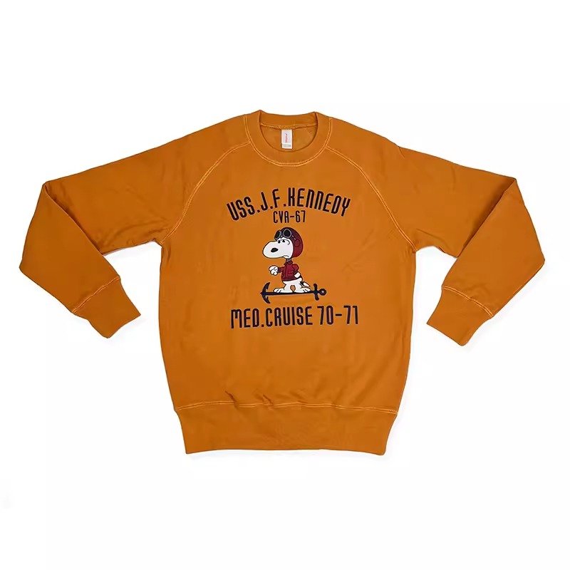 画像1: Unisex Vintage Design Snoopy US ARMY Sweat Shirt  男女兼用 ユニセックス ヴィンテージ デザイン スヌーピー アメリカ軍 デザイン スウェット　シャツ (1)
