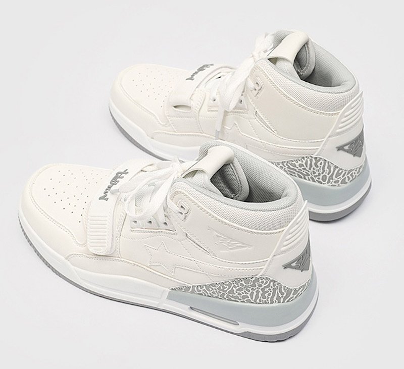 画像11: Unisex high top color block leather lace up sneakers shoes  ユニセックス男女兼用ハイトップハイカットカラーブロックレースアップ  スニーカー  (11)