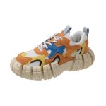 画像2: round toe chunky sole lace up sneakers shoes ラウンドトゥチャンキーソール レースアップダッドスニーカーシューズ (2)