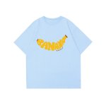 画像4: logo banana print round neck short sleeve T-shirt 　 ユニセックス男女兼用ロゴバナナプリント半袖 Tシャツ (4)