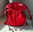 画像6: drawstring crossbody bag　巾着クロスボディーポシェットバッグ 携帯入れ 通学 通勤 ショッピング (6)