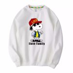 画像2: Hip hop Snoopy x I LOVE FAMILY crew neck Print sweatshirt Sweat　ユニセックス男女兼用ヒップホップスヌーピー×I LOVE FAMILYプリント  スウェットトレーナー (2)