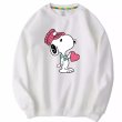画像1: ILOVE Snoopy heart crew neck Print sweatshirt Sweat　ユニセックス男女兼用I LOVEスヌーピーハートプリント  スウェットトレーナー (1)