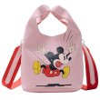 画像2: mickey mouse print leather bucket tote shoulder bag　ミッキーミッキーマウスプリント レザーショルダーバケットトートバッグ　通学 通勤 ショッピング (2)