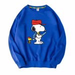 画像3: Snoopy & Woodpecker crew neck Print sweatshirt Sweat　ユニセックス男女兼用スヌーピー&ウッドペッカープリント  スウェットトレーナー (3)