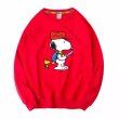 画像4: Snoopy & Woodpecker crew neck Print sweatshirt Sweat　ユニセックス男女兼用スヌーピー&ウッドペッカープリント  スウェットトレーナー (4)