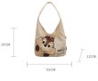 画像8: Mickey & Minnie & Chip and Dale print canvas shoulder tote bag　ミッキー＆ミニー＆チップとデールプリント キャンバスショルダートートバッグ通学 通勤 ショッピング (8)