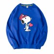 画像3: ILOVE Snoopy heart crew neck Print sweatshirt Sweat　ユニセックス男女兼用I LOVEスヌーピーハートプリント  スウェットトレーナー (3)