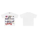 画像4: washed retro letter printed round neck short sleeve T-shirt 　 ユニセックス男女兼用レトロヒップホップレターグラフィックプリント半袖 Tシャツ (4)