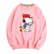 画像6: Snoopy & Woodpecker crew neck Print sweatshirt Sweat　ユニセックス男女兼用スヌーピー&ウッドペッカープリント  スウェットトレーナー (6)