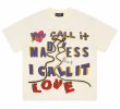 画像1: washed retro letter printed round neck short sleeve T-shirt 　 ユニセックス男女兼用レトロヒップホップレターグラフィックプリント半袖 Tシャツ (1)