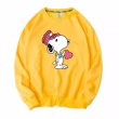 画像4: ILOVE Snoopy heart crew neck Print sweatshirt Sweat　ユニセックス男女兼用I LOVEスヌーピーハートプリント  スウェットトレーナー (4)