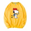 画像7: Snoopy & Woodpecker crew neck Print sweatshirt Sweat　ユニセックス男女兼用スヌーピー&ウッドペッカープリント  スウェットトレーナー (7)