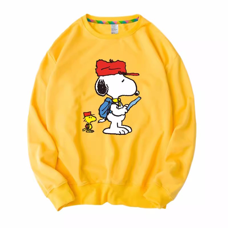 画像7: Snoopy & Woodpecker crew neck Print sweatshirt Sweat　ユニセックス男女兼用スヌーピー&ウッドペッカープリント  スウェットトレーナー (7)