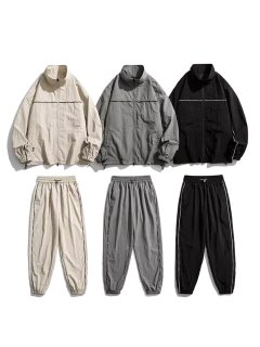 25Unisex ‎Not Swoosh logo Nylon Set up Matching Set Jacket +