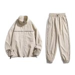 画像2: 24 Unisex Nylon Set up Matching Set Jacket + Pant ユニセックス 男女兼用 マッチングセット ナイロン セットアップ 上下 (2)