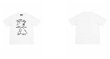 画像2: graffiti snoopy round neck short sleeve T-shirt 　 ユニセックス男女兼用グラフィック落書きスヌーピープリント半袖 Tシャツ (2)