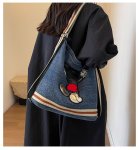 画像3: Mickey denim backpack shoulder tote bag　ミッキーミッキーマウスデニムバックパックショルダートートバッグ通学 通勤 ショッピング (3)