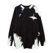 画像9: fringe star pullover sweater knit ユニセックス男女兼用フリンジスター星セーターニットプルオーバー (9)