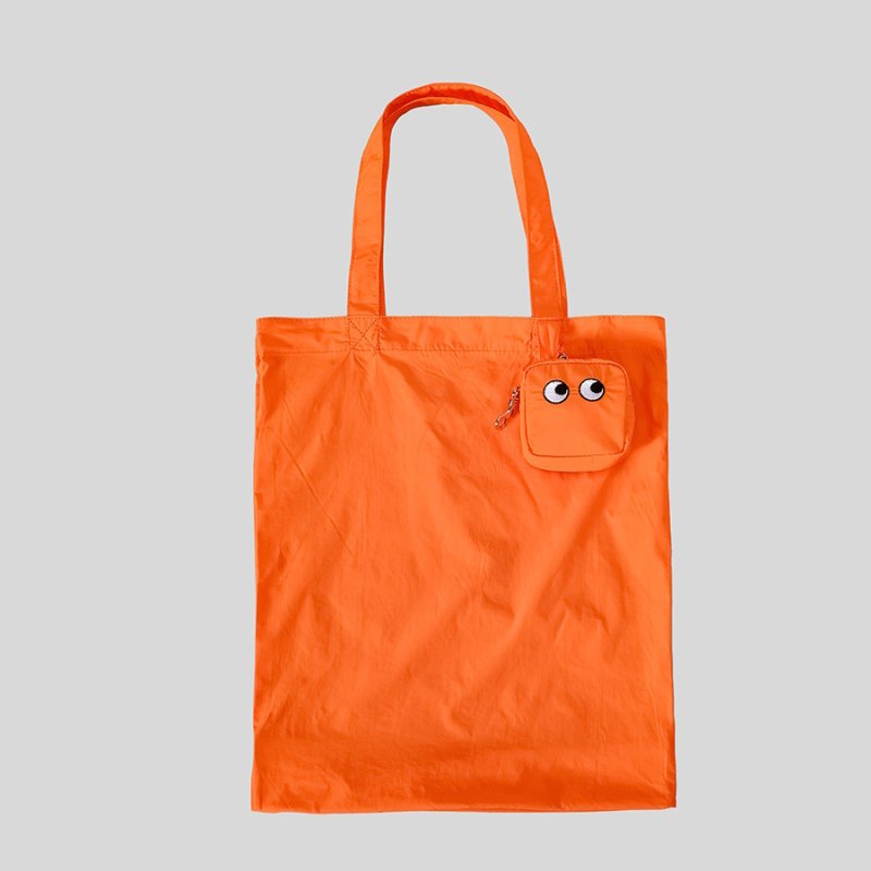 画像5: candy color storage eyeball small bag shoulder tote bag　キャンディーカラーアイボール目玉刺繍小バッグ付きショルダートートショッピングエコバッグ通学 通勤  (5)