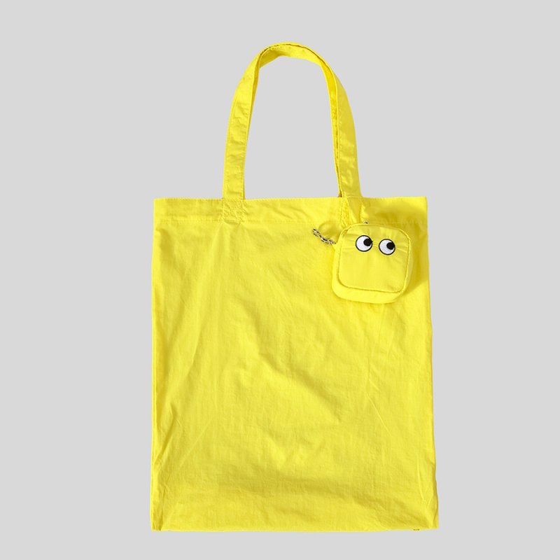 画像6: candy color storage eyeball small bag shoulder tote bag　キャンディーカラーアイボール目玉刺繍小バッグ付きショルダートートショッピングエコバッグ通学 通勤  (6)