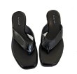 画像2: platform thong leather sandals slippers flip flops 　厚底プラットフォーム トングレザーサンダルスリッパ　　 (2)