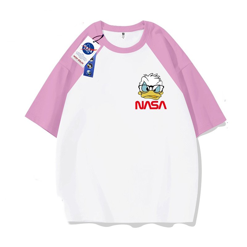 画像3: NASA x Ugly Donald Duck round neck short sleeve T-shirt   ユニセックス男女兼用ナサ×アグリードナルドダックプリント半袖 Tシャツ (3)