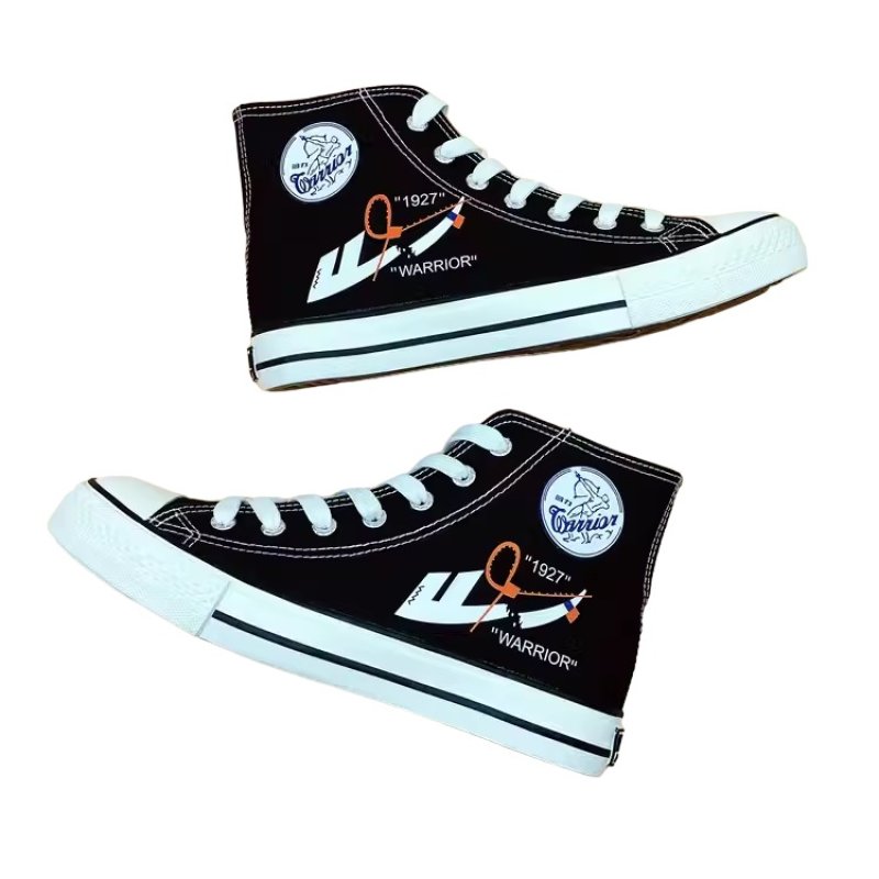 画像3: CT Design Hi Cut Broken swoosh Lace-up Sneakers ユニセック男女兼用 ブロークン スウッシュ　ハイカット　スニーカー (3)