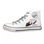 画像1: CT Design Hi Cut Broken swoosh Lace-up Sneakers ユニセック男女兼用 ブロークン スウッシュ　ハイカット　スニーカー (1)