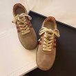 画像6: 3 line leather lace up sneakers shoes ３ラインレザー レースアップスニーカーシューズ (6)