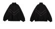 画像4: Unisex stand collar zip up windbreaker jacket uniform  blouson Stadium jumper ユニセックス 男女兼用スタンドカラージップアップウインドブレーカージャケット MA-1 ボンバー ジャケット ブルゾン (4)