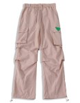 画像1:  Unisex paratrooper  Casual Pants  Jogger Pant 　ユニセックス男女兼用ギャザーストレートパンツジョガーパンツ  (1)
