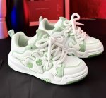 画像5: Unisex High-cut bicolor thick sole lace up sneakers shoes  ユニセックス男女兼用バイカラーハイトップハイカットレースアップ  スニーカー  (5)