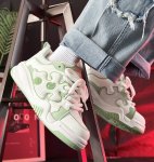画像2: Unisex High-cut bicolor thick sole lace up sneakers shoes  ユニセックス男女兼用バイカラーハイトップハイカットレースアップ  スニーカー  (2)