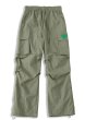 画像2:  Unisex paratrooper  Casual Pants  Jogger Pant 　ユニセックス男女兼用ギャザーストレートパンツジョガーパンツ  (2)