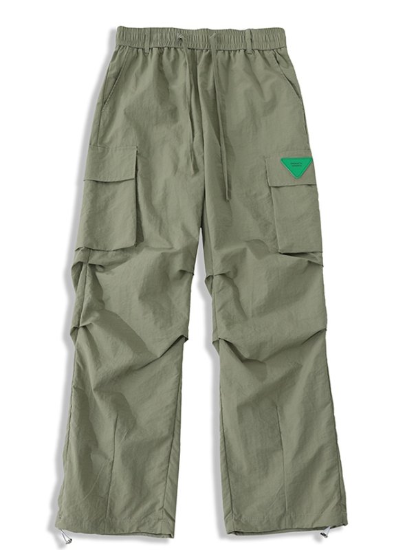 画像2:  Unisex paratrooper  Casual Pants  Jogger Pant  ユニセックス男女兼用ギャザーストレートパンツジョガーパンツ  (2)