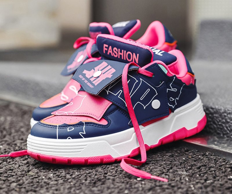 画像5: Unisex High-cut leather graphic letters thick sole lace up sneakers shoes  ユニセックス男女兼用レターグラフィックレザーハイトップハイカットレースアップ  スニーカー  (5)