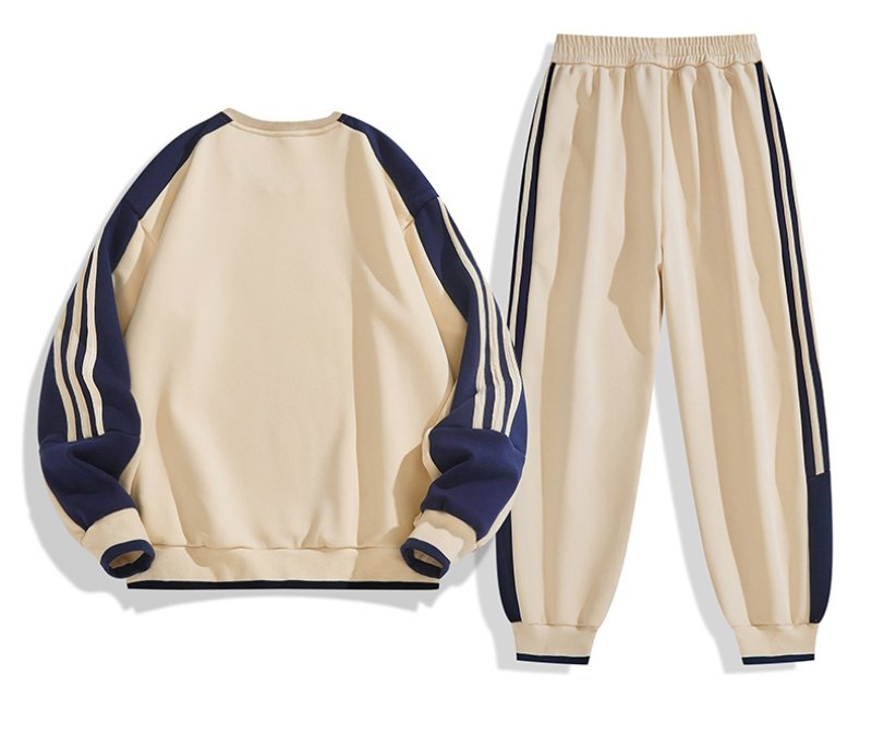 画像5:  Unisex sweatshirt and sweatpants Set up  ユニセックス 男女兼用 3ラインスウェット+パンツセットアップ 上下 (5)