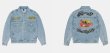 画像3: unisex baseball embroidery Denim G Jean Jacket blouson Stadium jumper ユニセックス 男女兼用ベースボール野球刺繍トデニムGジャンジャンパー MA-1 ボンバー ジャケット ブルゾン (3)