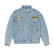 画像2: unisex baseball embroidery Denim G Jean Jacket blouson Stadium jumper ユニセックス 男女兼用ベースボール野球刺繍トデニムGジャンジャンパー MA-1 ボンバー ジャケット ブルゾン (2)