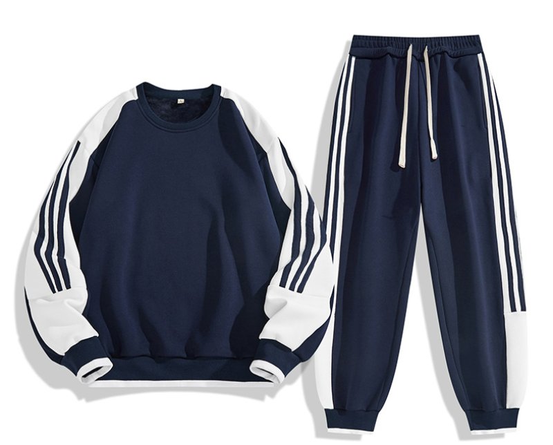 画像3:  Unisex sweatshirt and sweatpants Set up  ユニセックス 男女兼用 3ラインスウェット+パンツセットアップ 上下 (3)