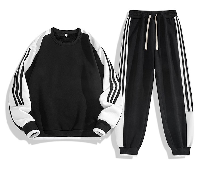 画像7:  Unisex sweatshirt and sweatpants Set up  ユニセックス 男女兼用 3ラインスウェット+パンツセットアップ 上下 (7)