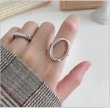 画像1: Unisex frame ring finger ring　フレームリング指輪 ゴールド シルバー2カラー (1)